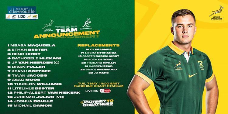 Junior Boks looking for improved effort against Australia