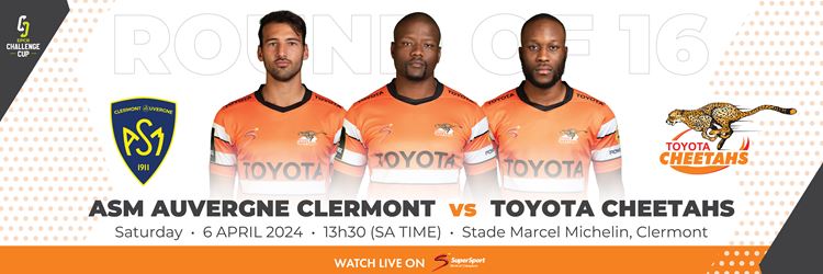 EPCR CHALLENGE CUP Round of 16: Toyota Cheetahs Touring Squad