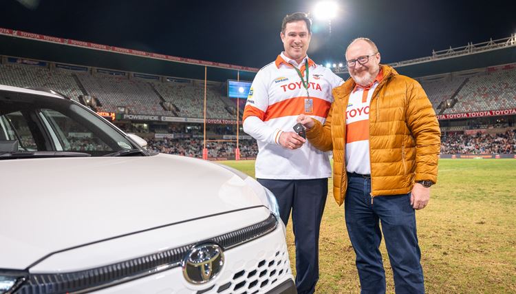 Toyota South Africa Motors celebrates  Cheetahs’ 130-year legacy with symbolic vehicle handover