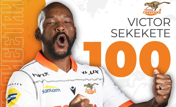 TOYOTA CHEETAHS CAPTAIN VICTOR SEKEKETE MARKS HIS 100TH GAME