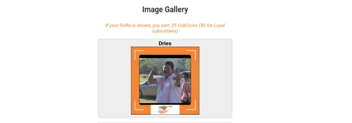 Upload your selfie on the Cheetah App