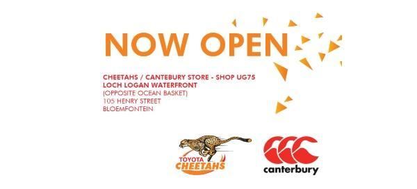 Cheetah/Canterbury Shop Now Open