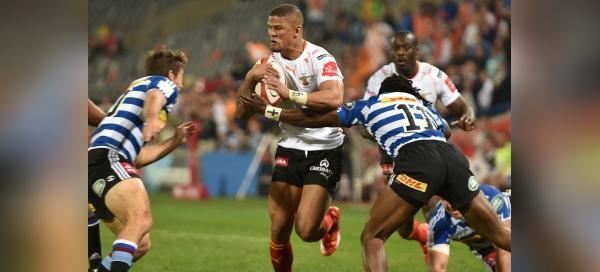 Ryno Benjamin in Toyota Free State XV team against SWD Eagles